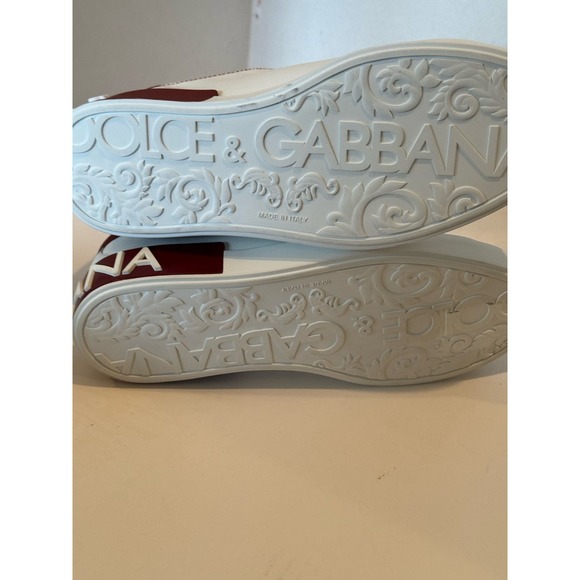 Dolce & Gabbana Red Details Portofino Sneakers - Picture 7 of 8